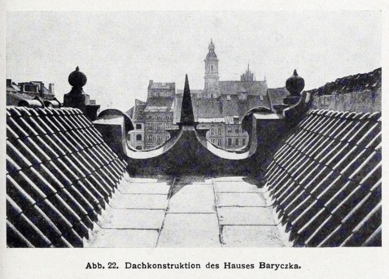 Warschau 022 Dachkonstruktion des Hauses Barzyczka