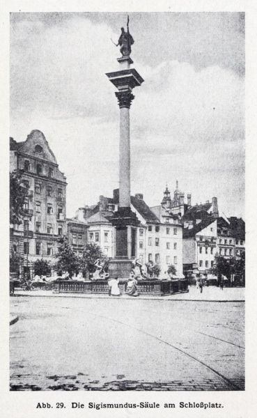 Warschau 029 Die Sigismund-Säule am Schlossplatz