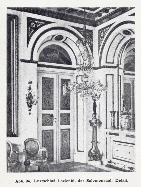 Warschau 094 Lustschloss Lazienki, der Salomonsaal