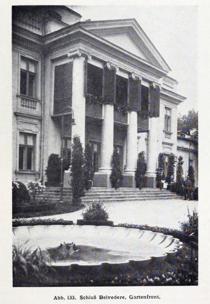Warschau 133 Schloss Belvedere, Gartenfront
