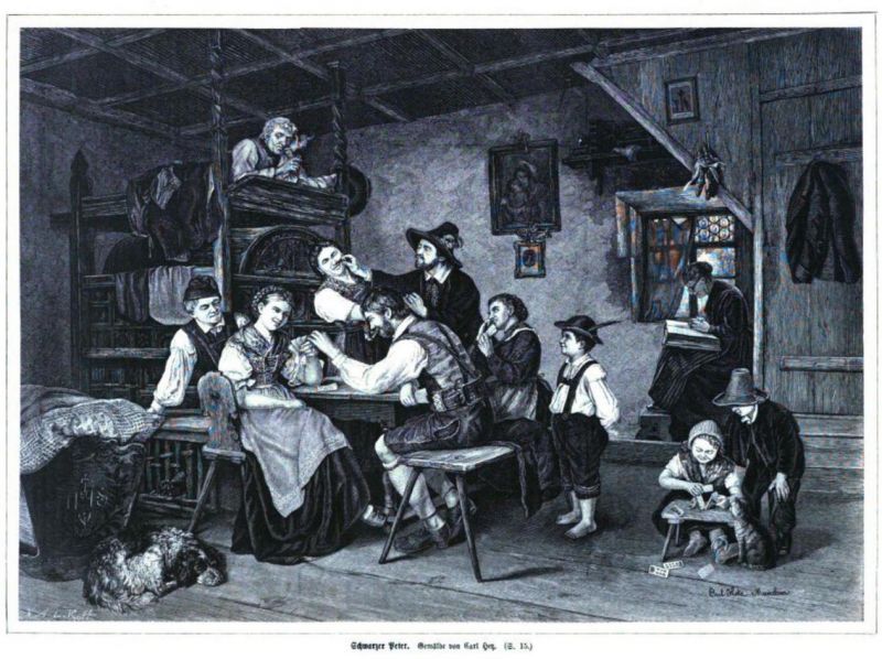 Sittenbild, Schwarzer Peter