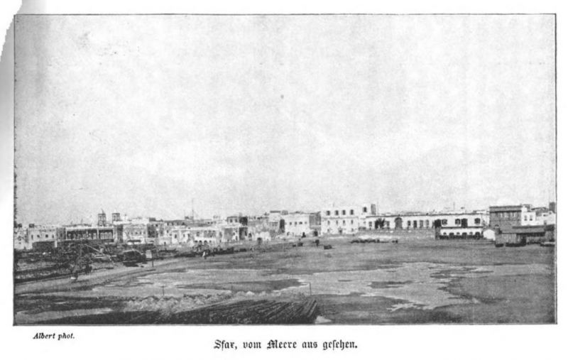 Tunesien, Sfax, vom Meer aus gesehen