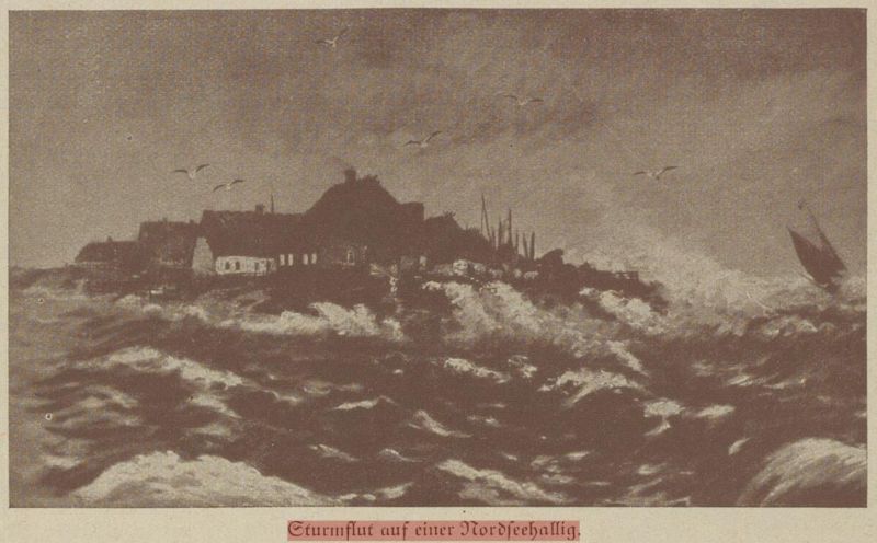 Versunkene Städte - Sturmflut auf einer Nordseehallig