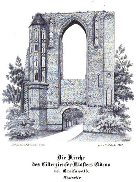 Greifswald, Eldena, Kirche des Zisterzienser-Klosters