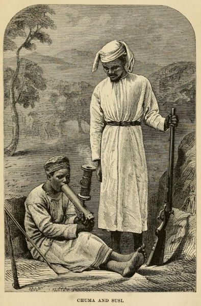 Chuma und Susi beim Rauchen