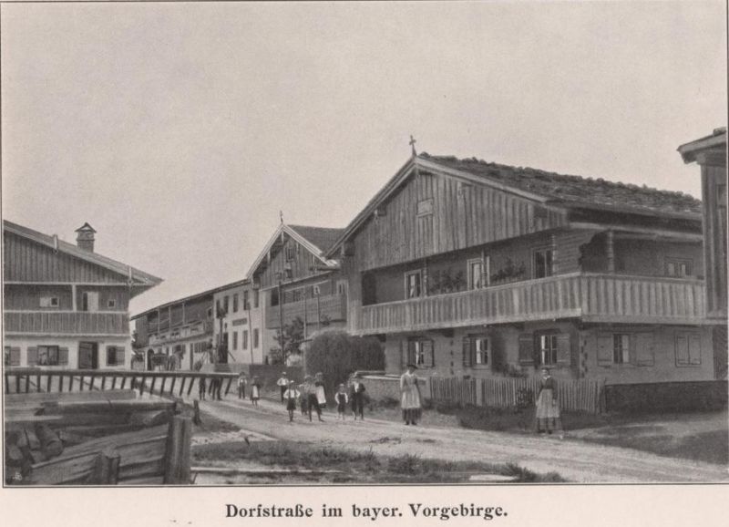 033 Dorfstraße im Bayerischen Vorgebirge