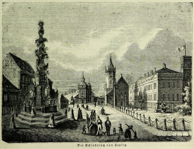Teplitz, Schlossplatz