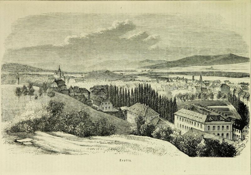 Teplitz, Stadtansicht