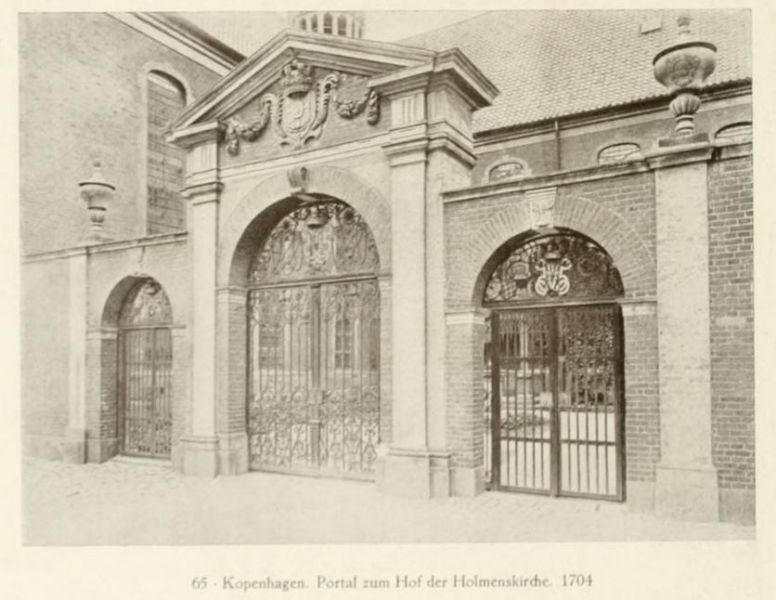 Kopenhagen, Holmenskirche Portal