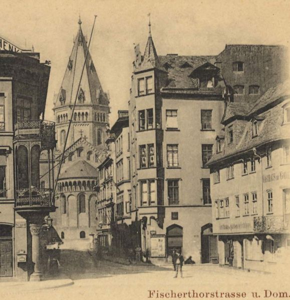 Mainz - Fischertorstraße und Dom