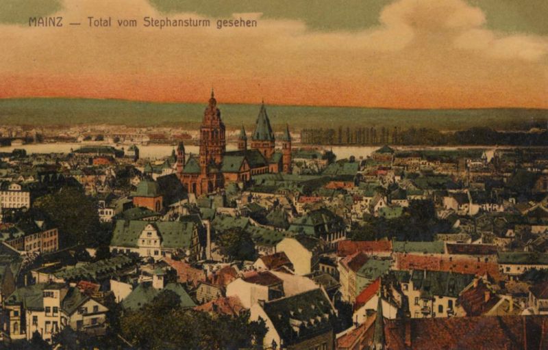 Mainz - Total vom Stephansturm gesehen