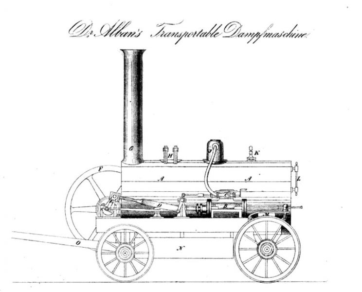 Dr. Albans Transportable Dampfmaschine