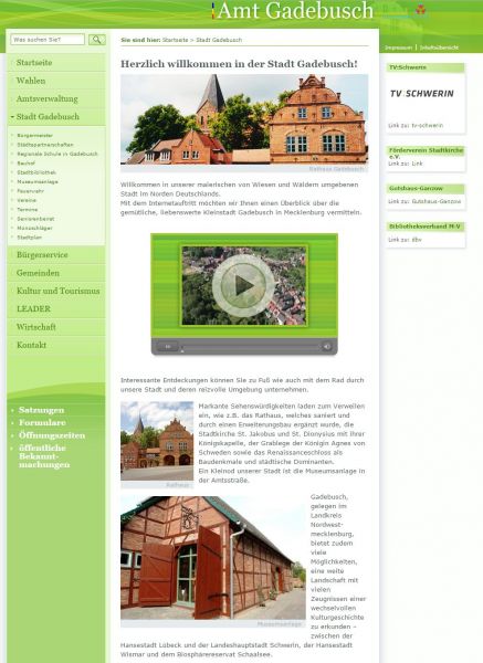Gadebusch, Internetseite