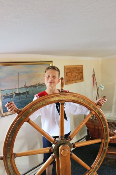 Hein Hannemann, Felix am Steuerrad im Hanse-Sail-Verein e.V.