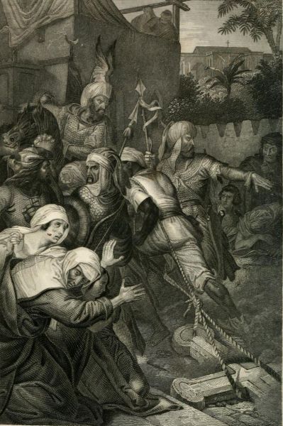 Entweihung des Heilgen Kreuzes vom Tempel Salomon