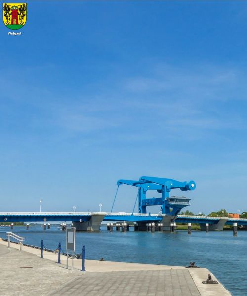 Wolgast, Hafen, Peenebrücke