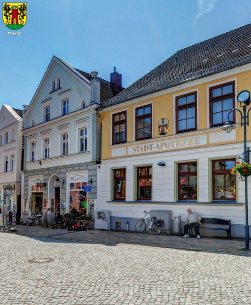 Wolgast, Rathausplatz, Stadt-Apotheke