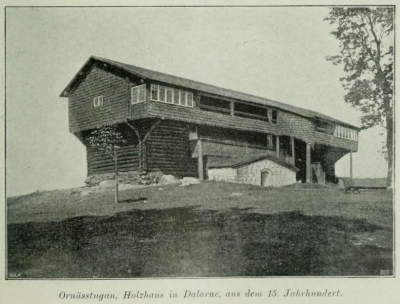 Schweden, Holzhaus aus dem 15. Jahrhundert