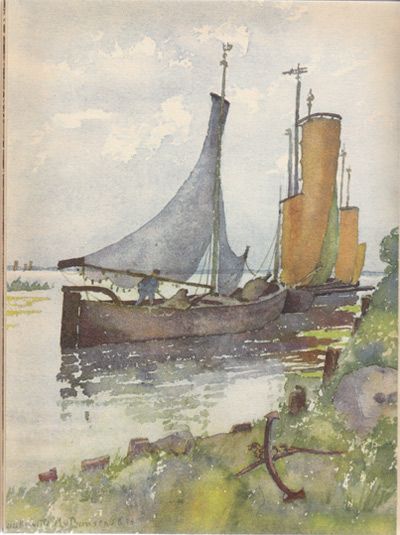 Fischerboote in Schaaksvitte - Kurische Nehrung