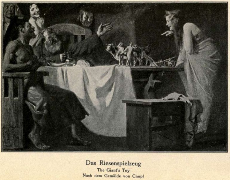 05. Das Riesenspielzeug. The Giant’s Toy. Nach dem gemälde von Cnopf.