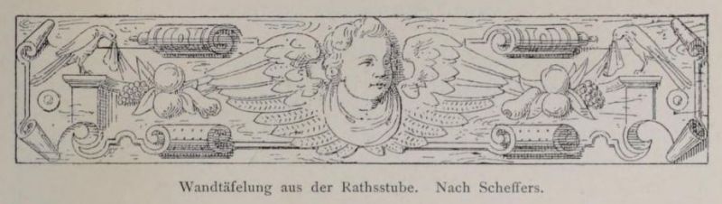 Rostock. 001 Wandtäfelung aus der Ratsstube. Nach Scheffers
