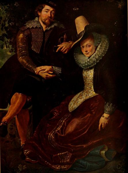 Der Künstler und seine erste Frau Isabella Brant. 1609. München, Alte Pinakothek