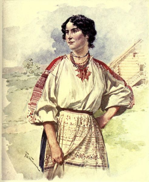 Russisches Bauernmädchen 