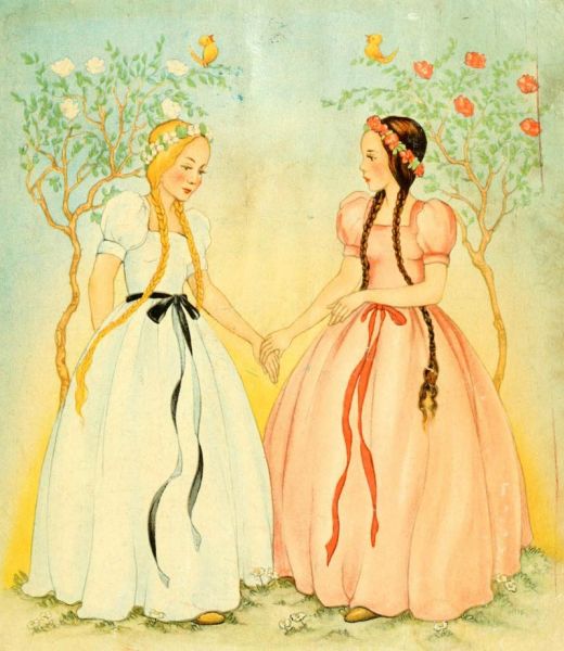 Schneeweißchen und Rosenrot.