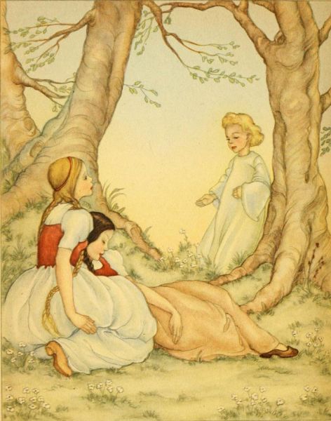 Die Mutter aber sagte ihnen, das müsste der Engel gewesen sein, der gute Kinder bewache.