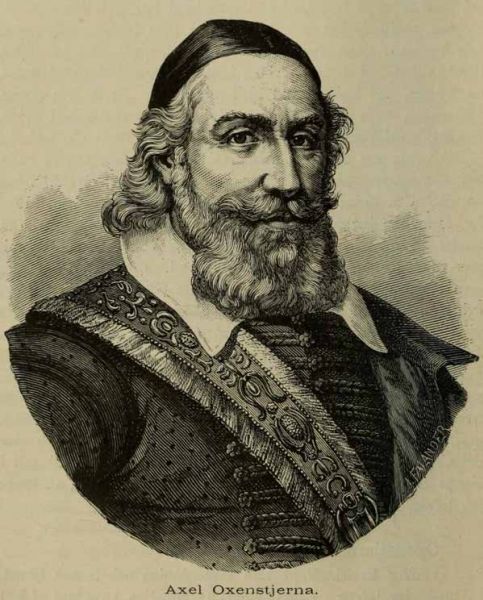 Graf Axel Oxenstierna (1583-1654) schwedischer Kanzler, studierte unteranderem an der Universität Rostock.