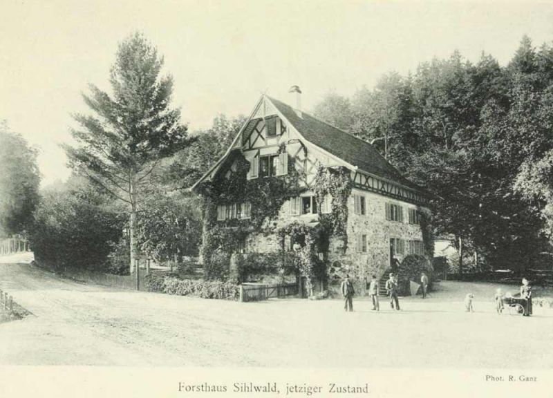 Sihlwald-Forsthaus am Ende des 19. Jahrhunderts