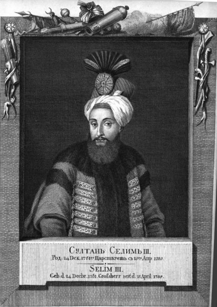 Selim III. (1761-1808) war von 1789 bis 1807 Sultan des Osmanischen Reiches. 