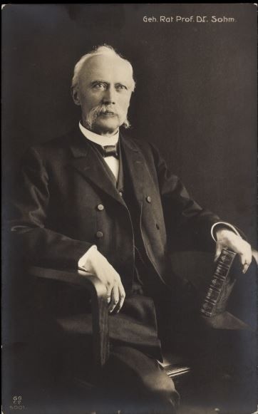 Sohm, Gotthold Julius Rudolph Dr. (1841-1917) in Rostock geborener und studierter Rechtshistoriker und Kirchenrechtler
