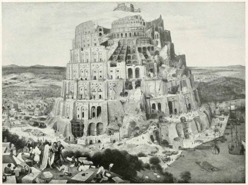 021 Der babylonische Turm. 2. Hälfte des 26. Jakrhunderts. Breughel, Pieter D. Ä.