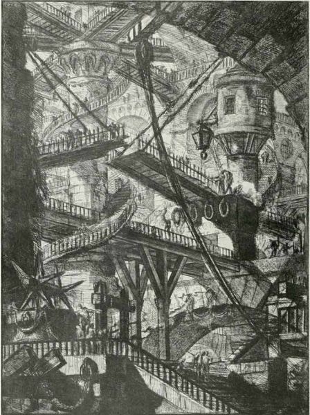 039 Kerker. Mitte des 18. Jahrhunderts. Piranesi, Giovanni 