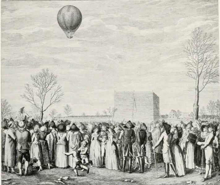 042 Blanchards 28. Fahrt zu Nürnberg am 12. November 1787. Küthner, A. W.