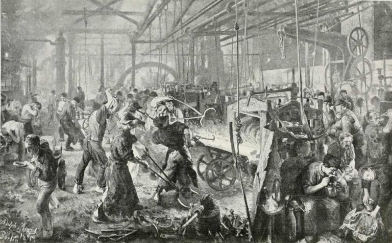 058 Eisenwalzwerk. 1875. Menzel, Adolf