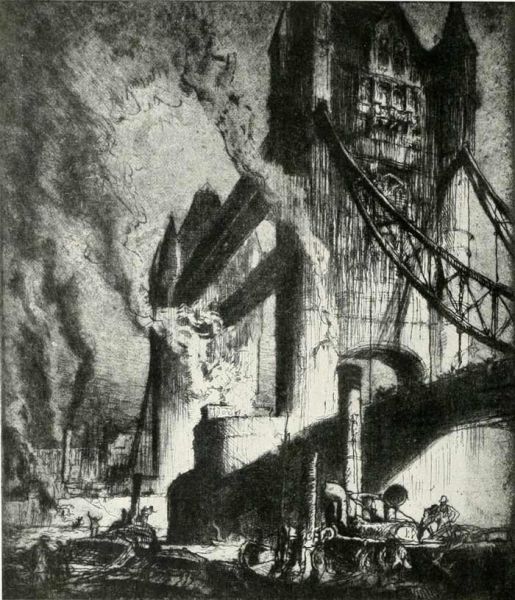 065 Hängebrücke. Brangwyn, Frank