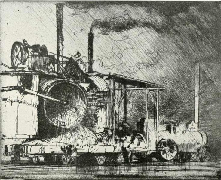 067 Baggermaschine. Brangwyn, Frank