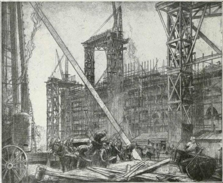 071 Bau des Kensingtonmuseums. Brangwyn, Frank
