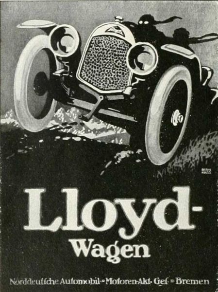 087 Plakat: Lloyd –Wagen. Bernhard, Lucian 