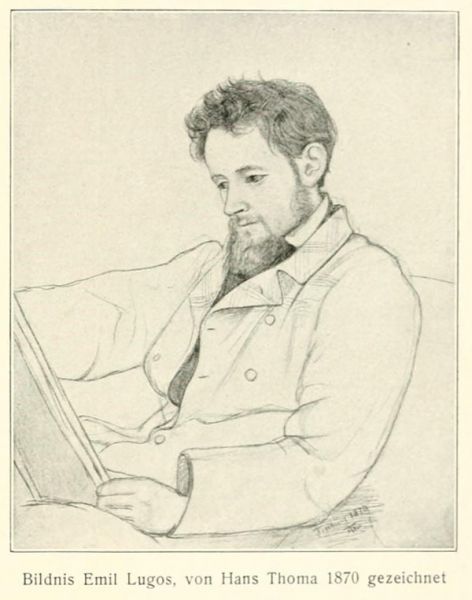 Bildnis Emil Lugos, von Hans Thoma (1870)