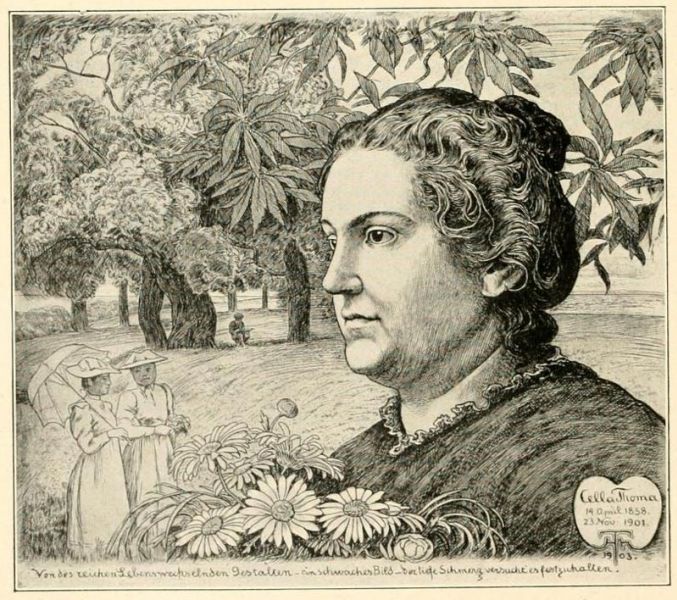 Cella Thoma 1838-1901, Frau von Hans Thoma
