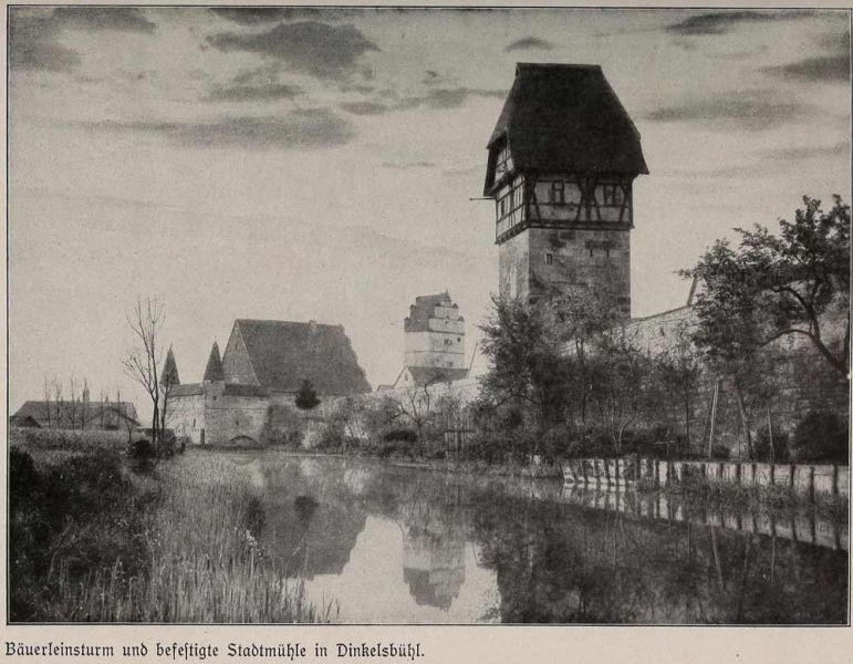 021 Bäuerleinsturm und befestigte Stadtmühle in Dinkelsbühl.