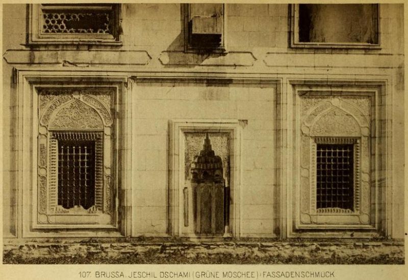 107. Brussa. Jeschil Dschami (Grüne Moschee) Fassadenschmuck