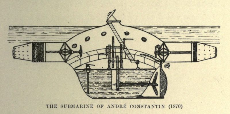 Fig. 04 Unterseeboot von André Constantin 1870