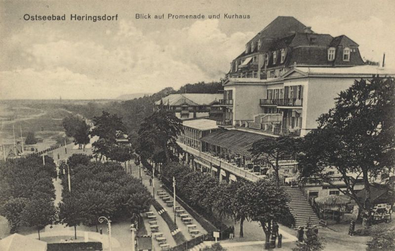 Ostseebad Heringsdorf, Strandpromenade und Kurhaus