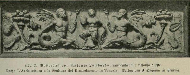 002 Basrelief von Antonio Lombardo, ausgeführt für Alfonso d’Este