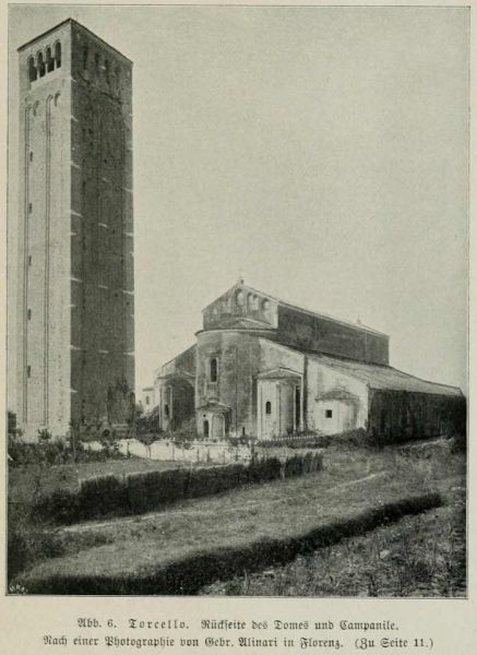 006 Torcello. Rückseite des Domes und Campanile