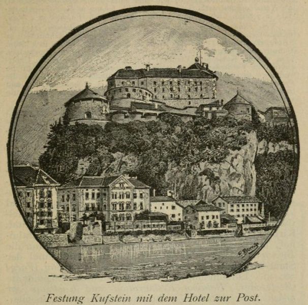 Kufstein - Festung mit Hotel zur Post